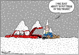 LATE WINTER SNOW by Bob Englehart