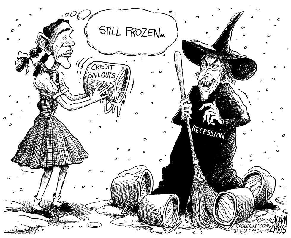  FROZEN CREDIT BAILOUTS by Adam Zyglis