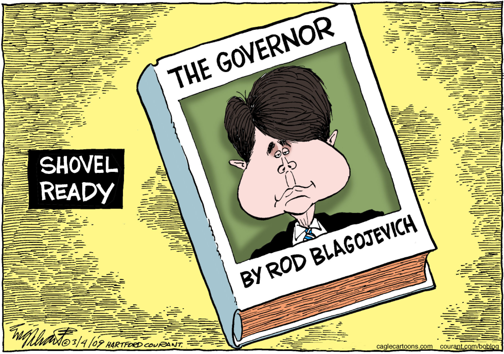  ROD BLAGOJEVICH by Bob Englehart