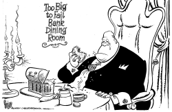 TOO BIG TO FAIL BANK DINING ROOM by Mike Lane