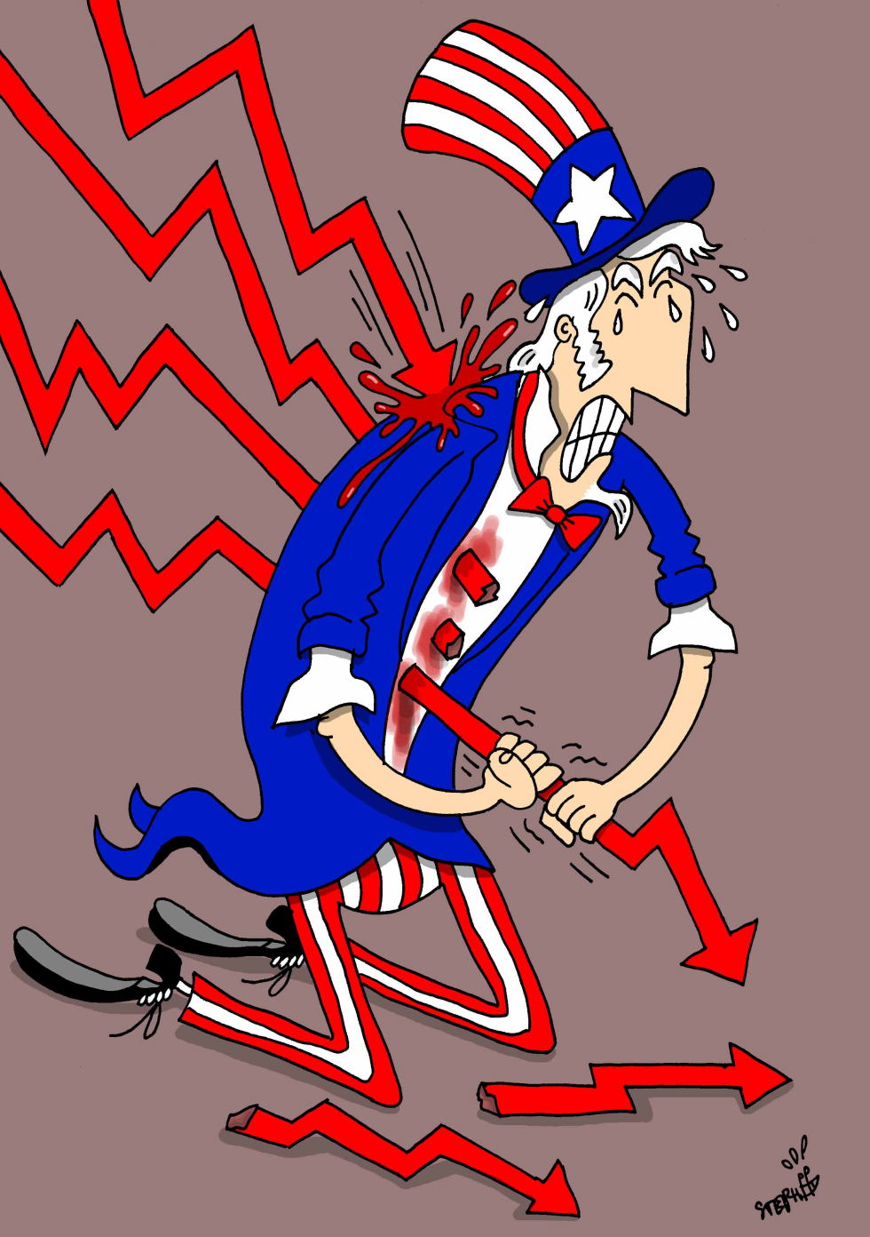  UNCLE SAM IN TROUBLE by Stephane Peray