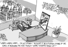 MORMONS VS HBO by Pat Bagley