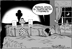 EL TELEPROMPTER DE BARACK OBAMA by Bob Englehart