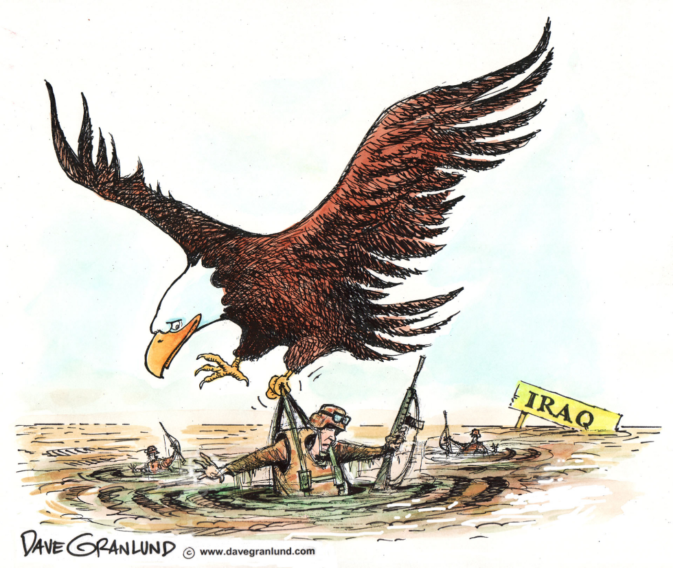  IRAQ PULLOUT by Dave Granlund