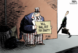 BAILOUT FOR EQUITY  by Nate Beeler