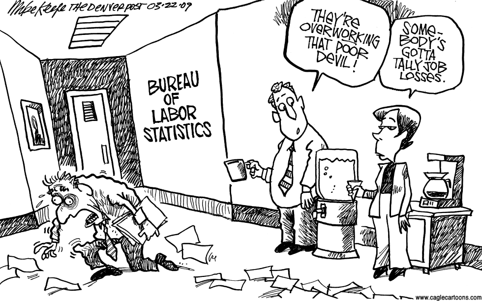  JOB LOSSES by Mike Keefe