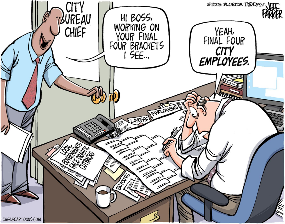  CITY GOVERNMENT CUTBACKS by Parker