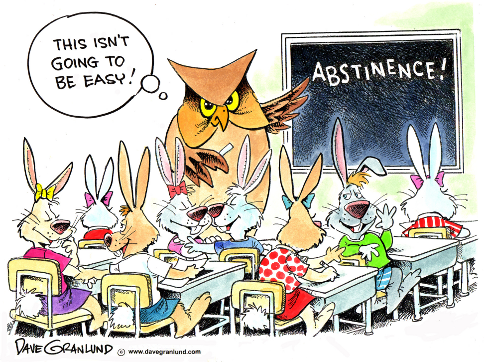  TEACHING ABSTINENCE by Dave Granlund