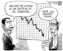 GOV PATERSON AND THE DOWNTURN by Adam Zyglis