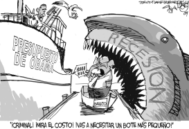 TIBURON DE LA RECESION by Pat Bagley