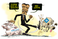 OBAMA, CITIBANK AND GM DOGGIES  by Daryl Cagle