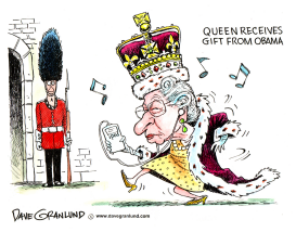 QUEEN ELIZABETH GETS AN IPOD by Dave Granlund