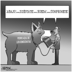 PERRO AZUL DE LOS DEMOCRATAS by RJ Matson