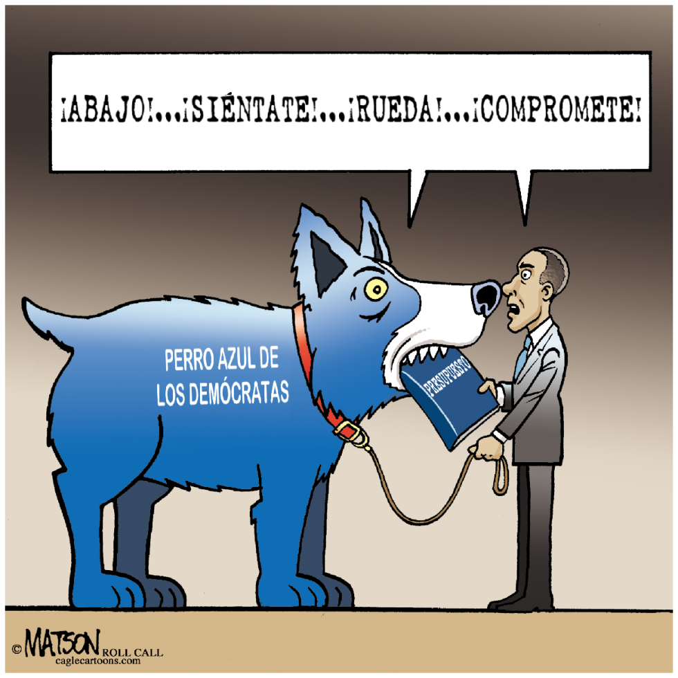  PERRO AZUL DE LOS DEMOCRATAS  by RJ Matson