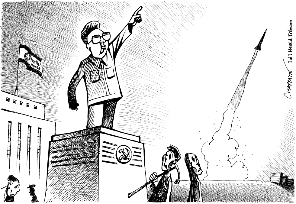  NORTH KOREA'S MISSILE LAUNCH by Patrick Chappatte