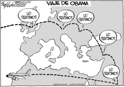 VIAJE DE OBAMA by Bob Englehart