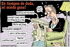 MIEDO DEL ALA DERECHA  by Daryl Cagle