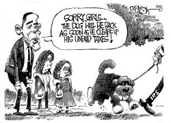 OBAMAS DOG by John Darkow