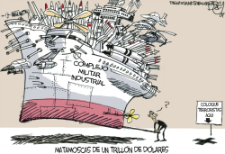 MATAMOSCAS MILITAR- INDUSTRIAL  by Pat Bagley