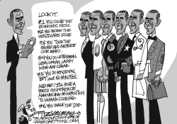 OBAMA CLONED by David Fitzsimmons