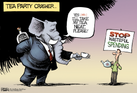 TEA PARTY CRASHER by Nate Beeler