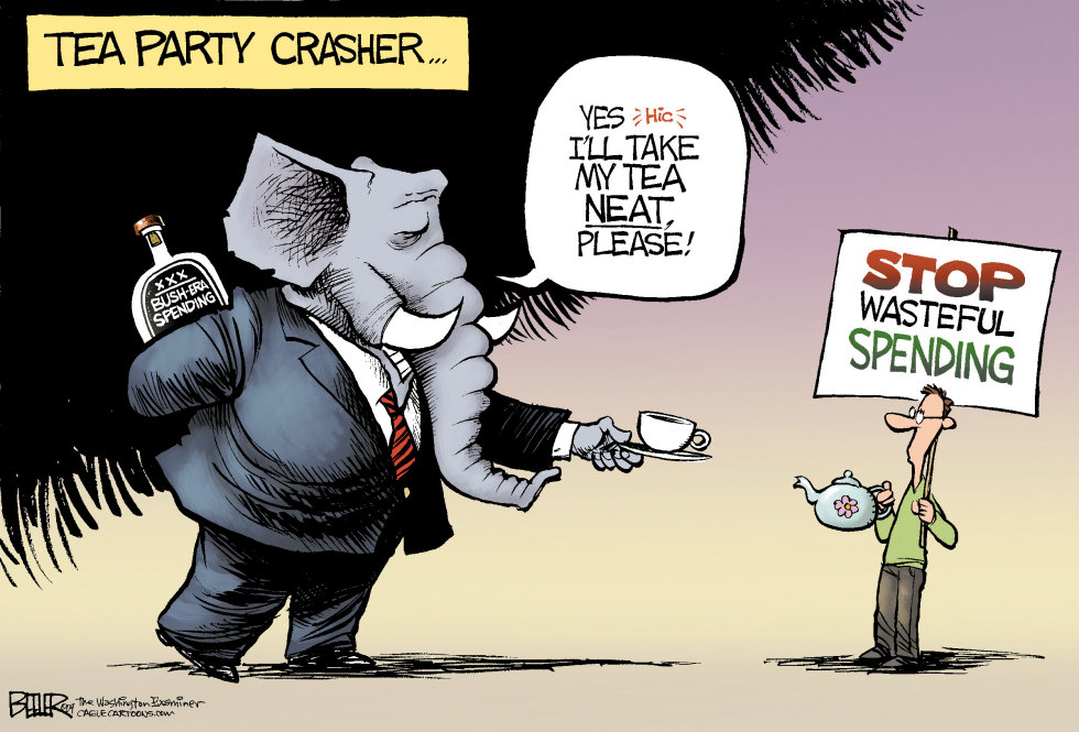  TEA PARTY CRASHER by Nate Beeler