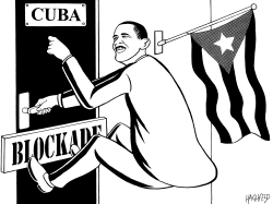 OBAMA, CUBA by Rainer Hachfeld