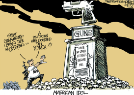 GUN ALMIGHTY by Pat Bagley