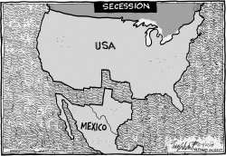 TEXAS SECEDES by Bob Englehart