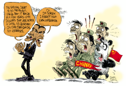 OBAMA THE BUDGET AND CHINA by Daryl Cagle