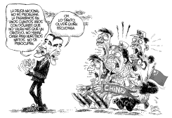 OBAMA, EL PRESUPUESTO Y CHINA by Daryl Cagle