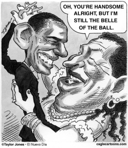 BARACK OBAMA AND HUGO CHAVEZ by Taylor Jones