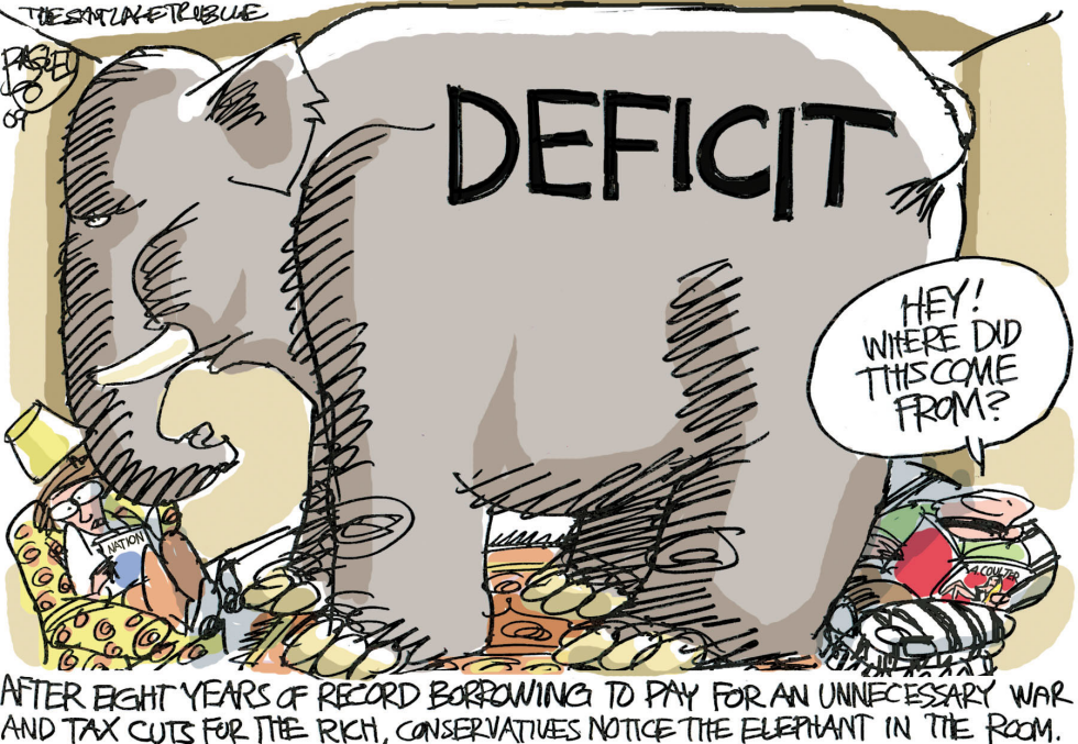  AN INCONVENIENT DEFICIT by Pat Bagley