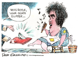 SUSAN BOYLE CINDERELLA by Dave Granlund