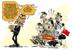 OBAMA, EL PRESUPUESTO Y CHINA  by Daryl Cagle