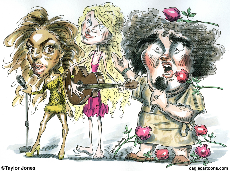  SUSAN BOYLE WITH BEYONCE AND TAYLOR SWIFT  by Taylor Jones