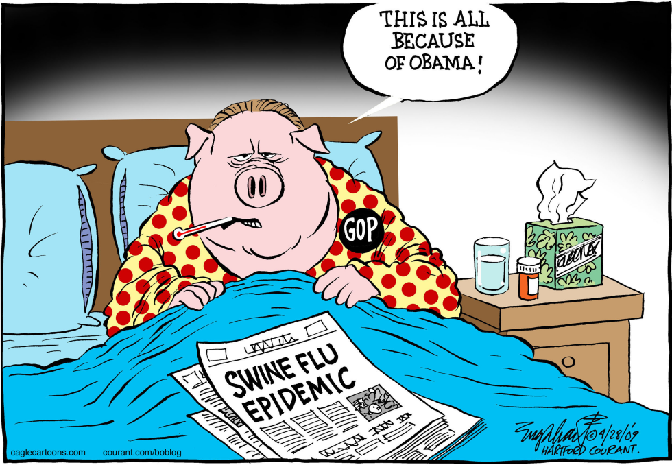  SWINE FLU by Bob Englehart