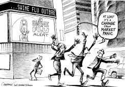 SWINE FLU IS HERE by Patrick Chappatte