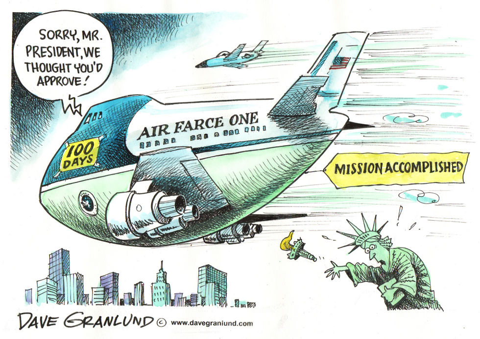  AIR FORCE ONE FLYBY STUNT by Dave Granlund