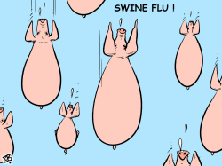 SWINE FLU by Emad Hajjaj