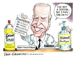 BIDEN SWINE FLU ADVICE by Dave Granlund