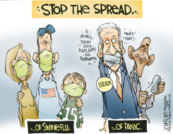 BIDEN SWINE FLU PANIC by John Cole