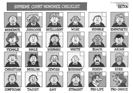 SUPREME COURT NOMINEE CHECKLIST by RJ Matson