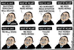 PAKISTAN PRESIDENT ZARDARI by Bob Englehart