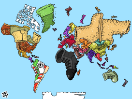 WORLD POLITICAL MAP by Emad Hajjaj