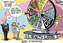 WHEEL OF MISFORTUNE by Pat Bagley