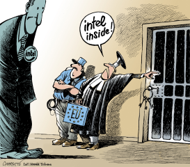 EU RULES AGAINST INTEL by Patrick Chappatte