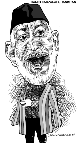 HAMID KARZAI by Arcadio Esquivel