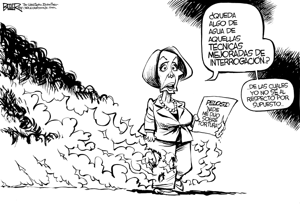  PANTALONES EN LLAMAS DE PELOSI by Nate Beeler