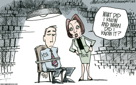 PELOSI ON TORTURE by Mike Keefe